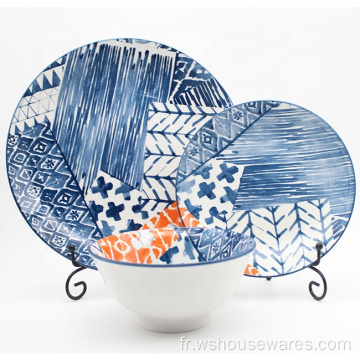 Dinkware Ensembles Vaisselle Couleur Design Fine Porcelaine